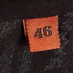 Pre Owned Missoni Multicolor Chevron Pattern Knit Maxi Kaftan Dress L