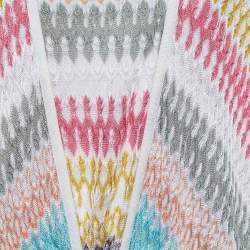 Pre Owned Missoni Mare Multicolor Textured Knit Cover Up Dress L