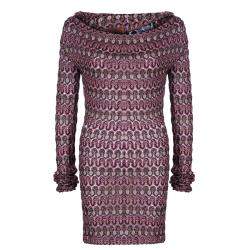 Missoni Multicolor Off-Shoulder Knit Dress M