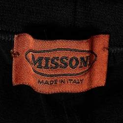 Pre Owned Missoni Black Knit Straight Fit Trousers M