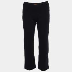 Pre Owned Missoni Black Knit Straight Fit Trousers M