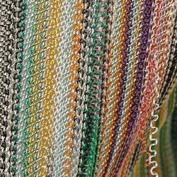 Pre Owned Missoni Multicolor Striped Knit Wrap Style Midi Dress S