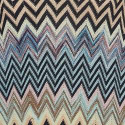 Pre Owned Missoni Multicolor Chevron Knit V-Neck Sweater XXL