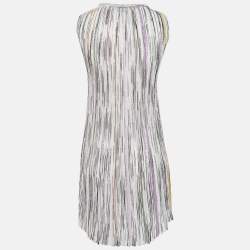 Pre Owned Missoni Multicolor Sequin Embellished Stripe Knitted Mini Dress S