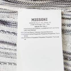 Pre Owned Missoni Multicolor Sequin Embellished Stripe Knitted Mini Dress S