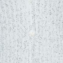 Missoni White Sequined Knit Cardigan IT 46