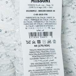 Pre Owned Missoni White Sequined Knit Midi Dress IT 44
