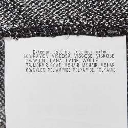 Pre Owned Missoni Red Patterned Wool Blend Knit Mini Dress S