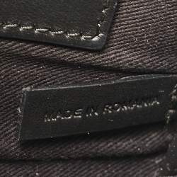 Pre Owned Missoni Black Leather Mini Envelope Shoulder Bag