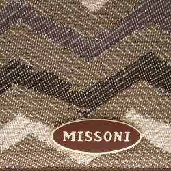 Missoni Multicolor Zigzag Print Canvas Continental Wallet