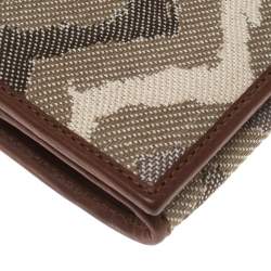 Missoni Multicolor Zigzag Print Canvas Continental Wallet