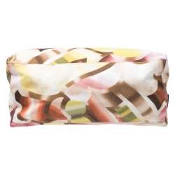 Pre Owned Missoni Multicolor Printed Canvas and Leather Tote