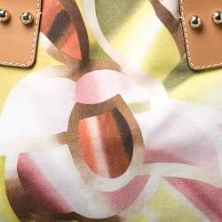 Pre Owned Missoni Multicolor Printed Canvas and Leather Tote