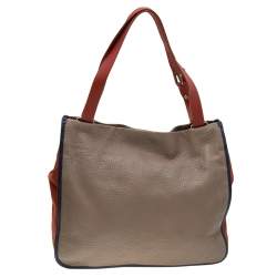 Pre Owned Missoni Tri Color Leather Tote