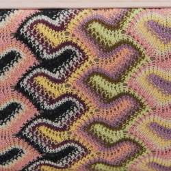 Pre Owned Missoni Multicolor Fabric and Satin Frame Chain Clutch