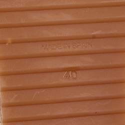 Pre Owned Missoni Multicolor Canvas and Lurex Fabric Wedge Sandals Size 40