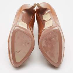 Pre Owned Missoni Brown Leather Ankle Length Boots Size 39.5