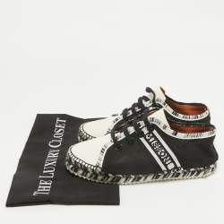 Missoni Black/White Canvas Espadrille Flats Size 36
