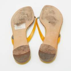 Missoni Multicolor Fabric and Leather Flat Slides Size 37
