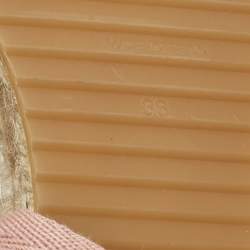 Pre Owned صندل ميزوني قماش متعدد الألوان إسفين رباط الكاحل إسبادريل مقاس 36