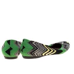 Pre Owned Missoni Multicolor Knit Ballet Flats Size 41 