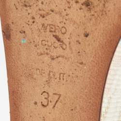 Pre Owned Missoni Multicolor Canvas And Leather Platform Ankle Strap Sandals Size 37