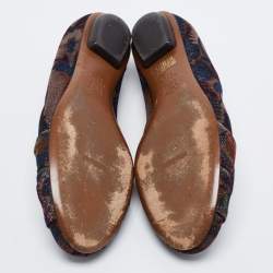 Missoni Multicolor Lurex Fabric Ballet Flats Size 40.5