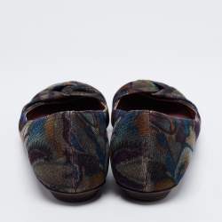 Missoni Multicolor Lurex Fabric Ballet Flats Size 40.5