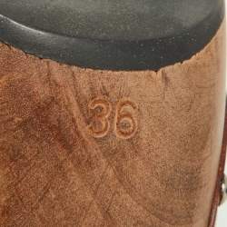 Pre Owned Missoni Multicolor Knit Fabric Bow Sandals Size 36