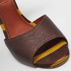 Missoni Tricolour Leather Strappy Sandals Size 39