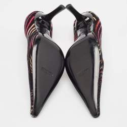 Missoni Multicolor Velvet  Suede Pointed Toe Pumps Size 37