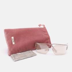 Miu Miu Silver/Light Gold SMU54Y Runway Rimless Sunglass