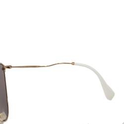 Miu Miu Gold/Brown SMU55R Butterfly Sunglasses 
