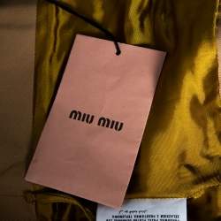 Miu Miu Light Brown Cotton Lace Up Corset Belt 