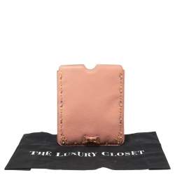 Miu Miu Pink Leather Studded iPad Case