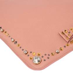 Miu Miu Pink Leather Studded iPad Case