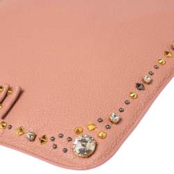 Miu Miu Pink Leather Studded iPad Case