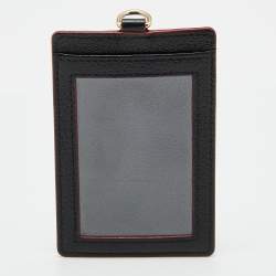 Miu Miu Black Leather ID Card Holder