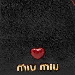 Miu Miu Black Leather ID Card Holder