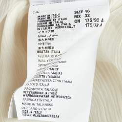 Miu Miu White Silk Georgette Pleated Sheer Tunic L