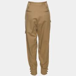 مملوكة مسبقًا Miu Miu Brown Cotton Trouser S