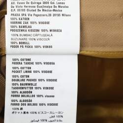 مملوكة مسبقًا Miu Miu Brown Cotton Trouser S