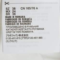 Pre Owned Miu Miu Black Cotton Long Sleeve Shirt S