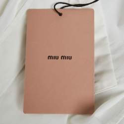 Pre Owned Miu Miu Black Cotton Long Sleeve Shirt S