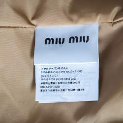 Miu Miu Beige Fur Oversized Aspen Jacket S