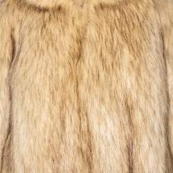 Miu Miu Beige Fur Oversized Aspen Jacket S