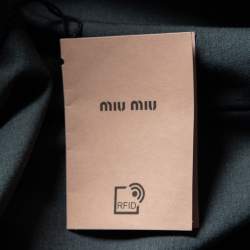 Miu Miu Dark Grey Wool Blend Elasticized Waist Trousers M