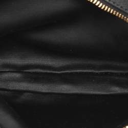 Miu Miu Black Matelasse Leather Zip Crossbody Bag