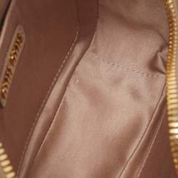 Miu Miu Beige Matelassé Leather Mini Arcadie Bag 