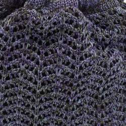 Pre Owned حقيبة كروشيه بحبل ميكيافيللي بنفسجي/بني